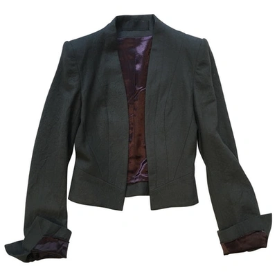 Pre-owned Haider Ackermann Wool Short Vest In Khaki