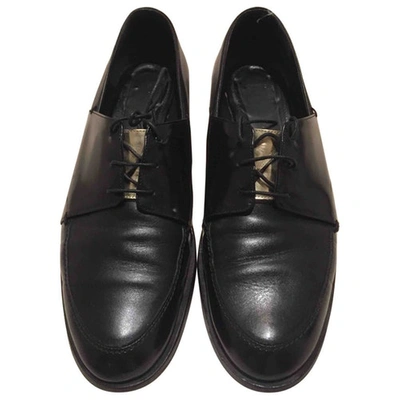 Pre-owned Maiyet Leather Lace Ups In Black