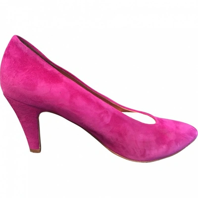 Pre-owned Atelier Mercadal Pink Suede Heels