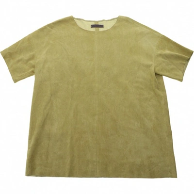 Pre-owned Stouls Beige Suede Top