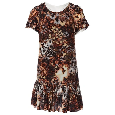 Pre-owned Mulberry Silk Mid-length Dress In Multicolour