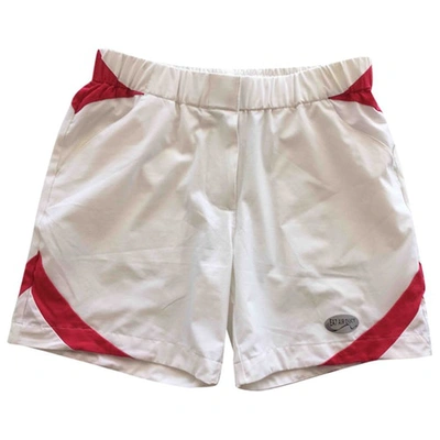 Pre-owned Emporio Armani White Polyester Shorts