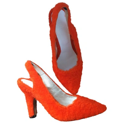 Pre-owned Amélie Pichard Orange Leather Heels