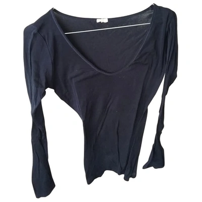 Pre-owned Vanessa Bruno Navy Cotton Top