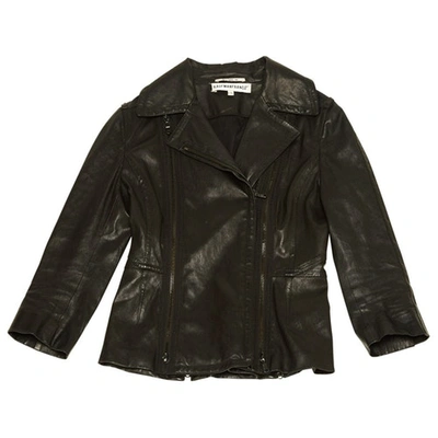 Pre-owned Kaufmanfranco Leather Biker Jacket In Black