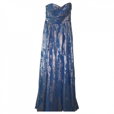 Pre-owned Aidan Blue Polyester Dresses