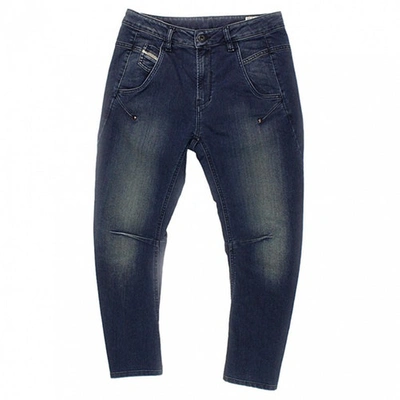 Pre-owned Diesel Trousers In Blue