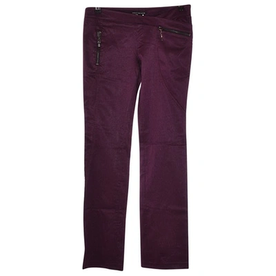 VERSACE Pre-owned Trousers In Purple