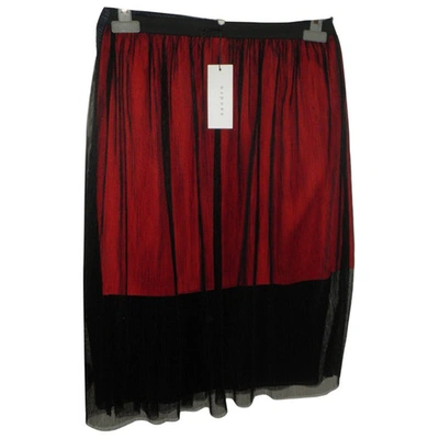 Pre-owned Sandro Mid-length Skirt In Black