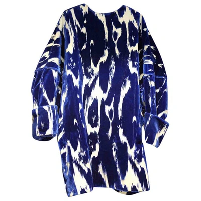 Pre-owned Marni Velvet Mid-length Dress In Blue
