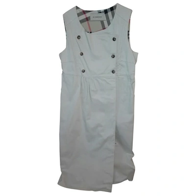 Pre-owned Burberry Mid-length Dress In Beige