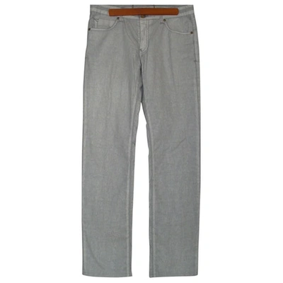 Pre-owned Acquaverde Straight Jeans In Grey