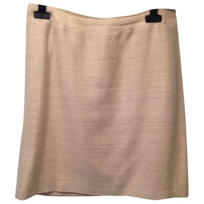 Pre-owned Tara Jarmon Skirt In Beige