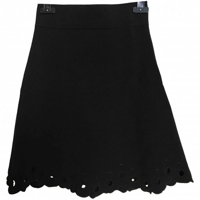 Pre-owned Sandro Mini Skirt In Black