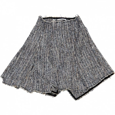 Pre-owned Aquilano Rimondi Grey Tweed Skirt