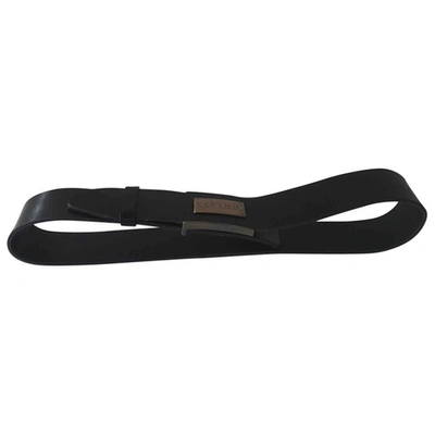 Pre-owned Dolce & Gabbana Leather Belt In Black