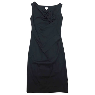 Pre-owned Whistles Wool Mid-length Dress In Black