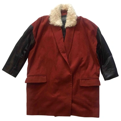 Pre-owned Antipodium Orange Wool Coat