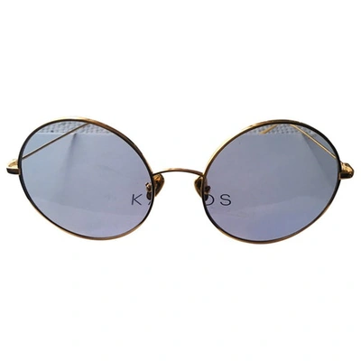 Pre-owned Kaleos Gold Metal Sunglasses