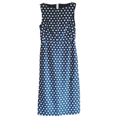 Pre-owned Rochas Mid-length Dress In Navy