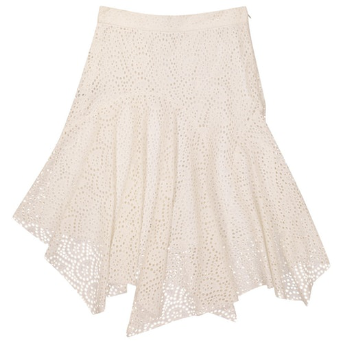 Isabel Marant White Cotton Skirt | ModeSens