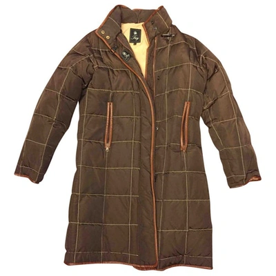 Pre-owned Fay Puffer In Brown