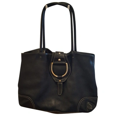 Pre-owned Dolce & Gabbana Leather Handbag In Black