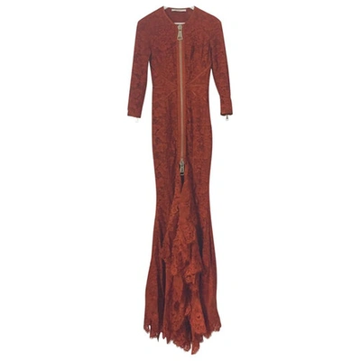 Pre-owned Givenchy Maxi Dress In Orange