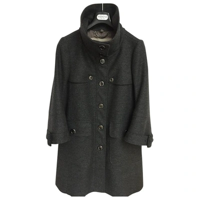 Pre-owned Burberry Wool Coat In Grey