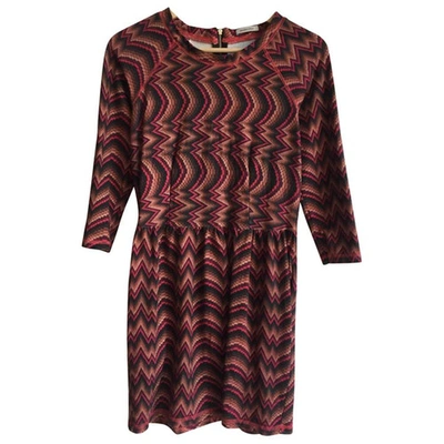 Pre-owned Emma Cook Mini Dress In Burgundy