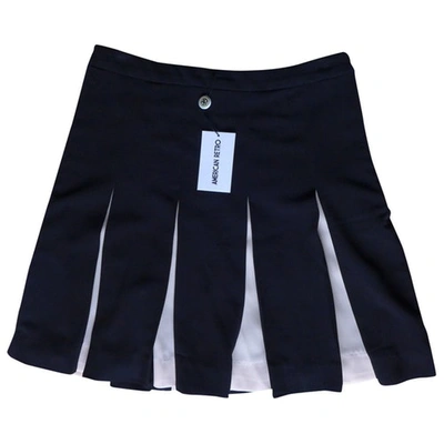 Pre-owned American Retro Mid-length Skirt In Black