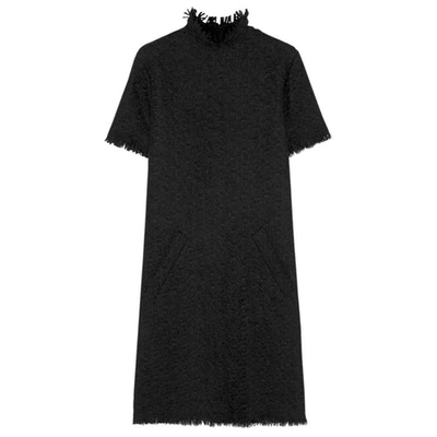 Pre-owned Nina Ricci Wool Mini Dress In Black