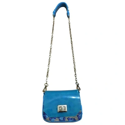 Pre-owned Pinko Clutch Bag In Turquoise