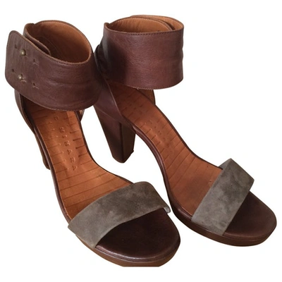 Pre-owned Chie Mihara Leather Sandals In Brown