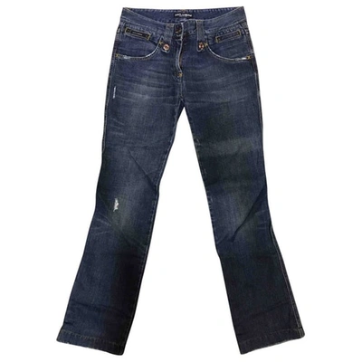 Pre-owned Dolce & Gabbana Straight Jeans In Blue