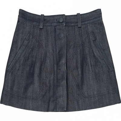 Pre-owned Balenciaga Mini Skirt In Blue