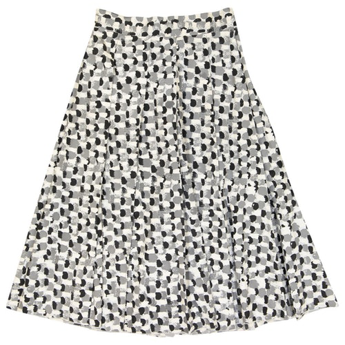 Jw Anderson Grey Silk Skirt | ModeSens