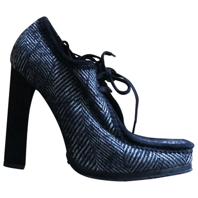 Pre-owned Jean Paul Gaultier Cloth Heels In Black