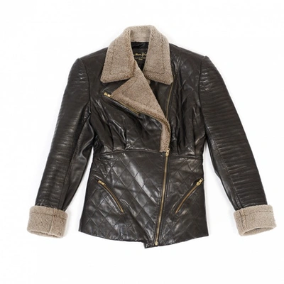 Pre-owned Jitrois Brown Leather Biker Jacket