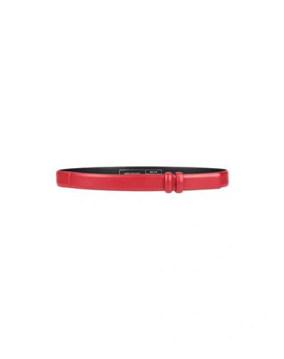 Shop Neil Barrett Leather Belt In Red