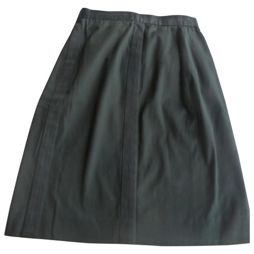 Chanel Black Cotton Skirt | ModeSens