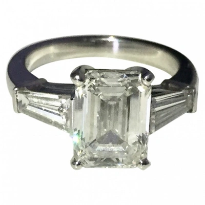 Pre-owned De Beers White Platinum Ring