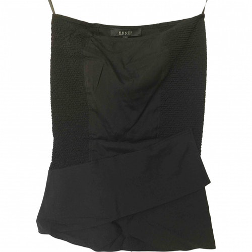 Gucci Black Silk Skirt | ModeSens