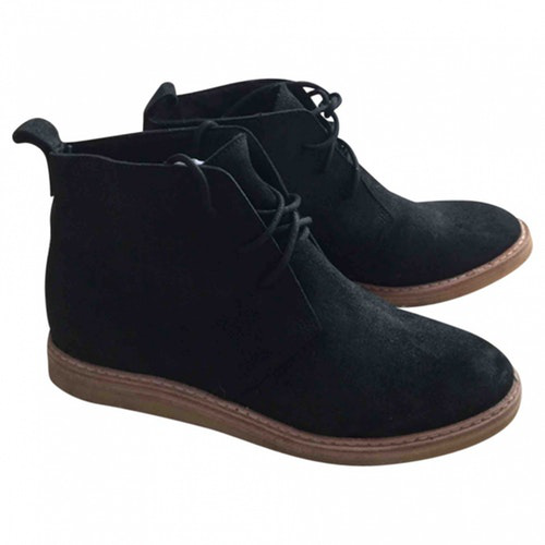 clarks black suede ankle boots