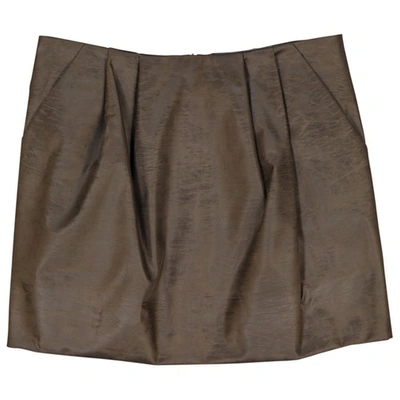 Pre-owned Marni Wool Mini Skirt In Brown