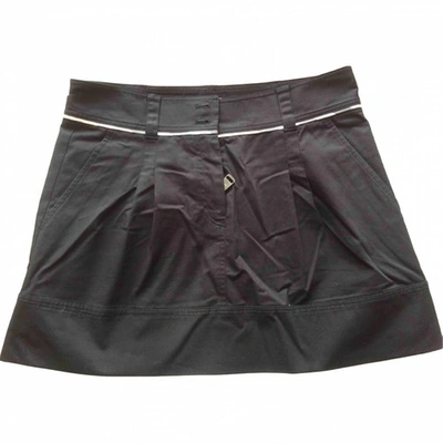 Pre-owned Burberry Mini Skirt In Black