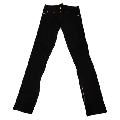 Pre-owned Dsquared2 Black Cotton Jeans