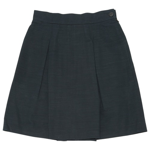 Chanel Black Cotton Skirt | ModeSens