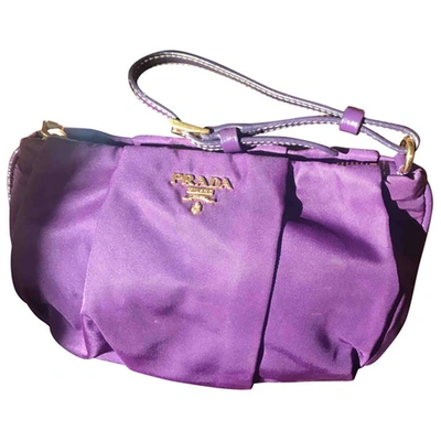 Pre-owned Prada Purple Clutch Bag