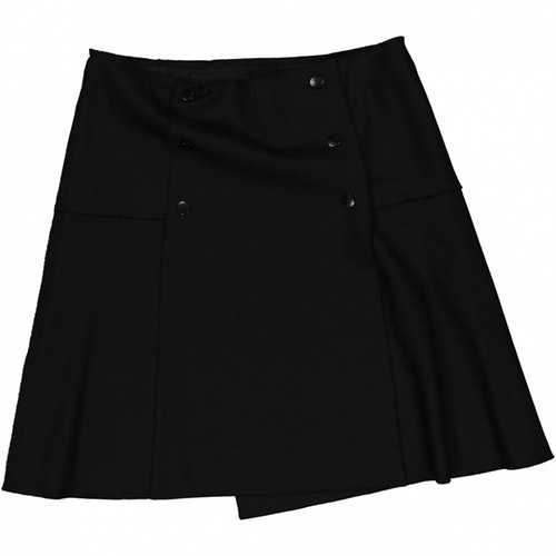 Chanel Black Wool Skirt | ModeSens